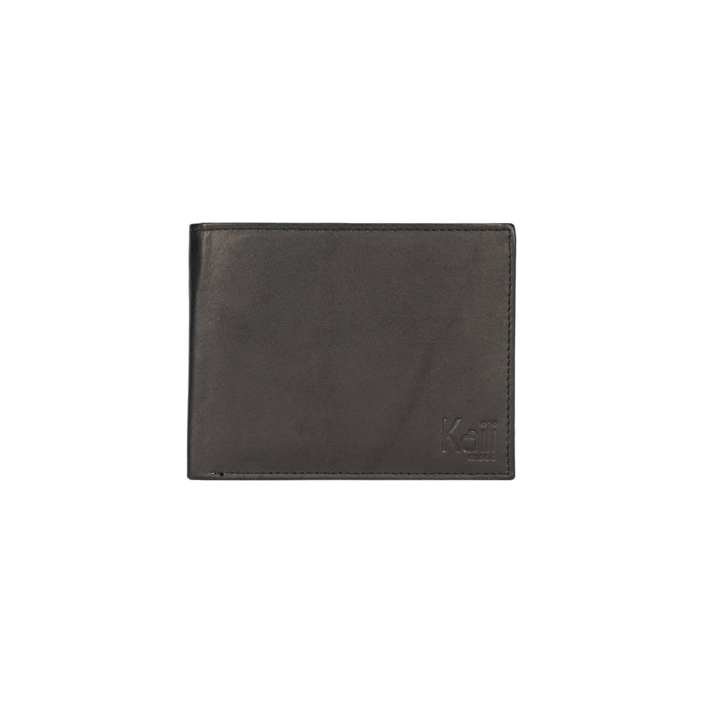 K11504AB | Portafogli Uomo in Vera Pelle pieno fiore. Colore Nero. Tasca porta monete. Dimensioni da chiuso: cm 12,5 x 9,3 x 1. Confezione: Scatola regalo fondo/coperchio