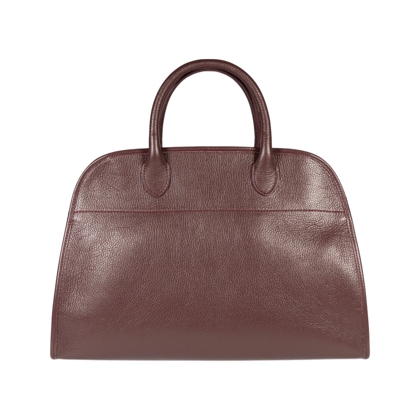 RB1032X | FRIDA Women's Handbag in Genuine Leather Made in Italy. Shiny Gold Metal Accessories - Burgundy Color - Dimensions: cm 43 x 29 x 24 + 12 (Handle Drop)
