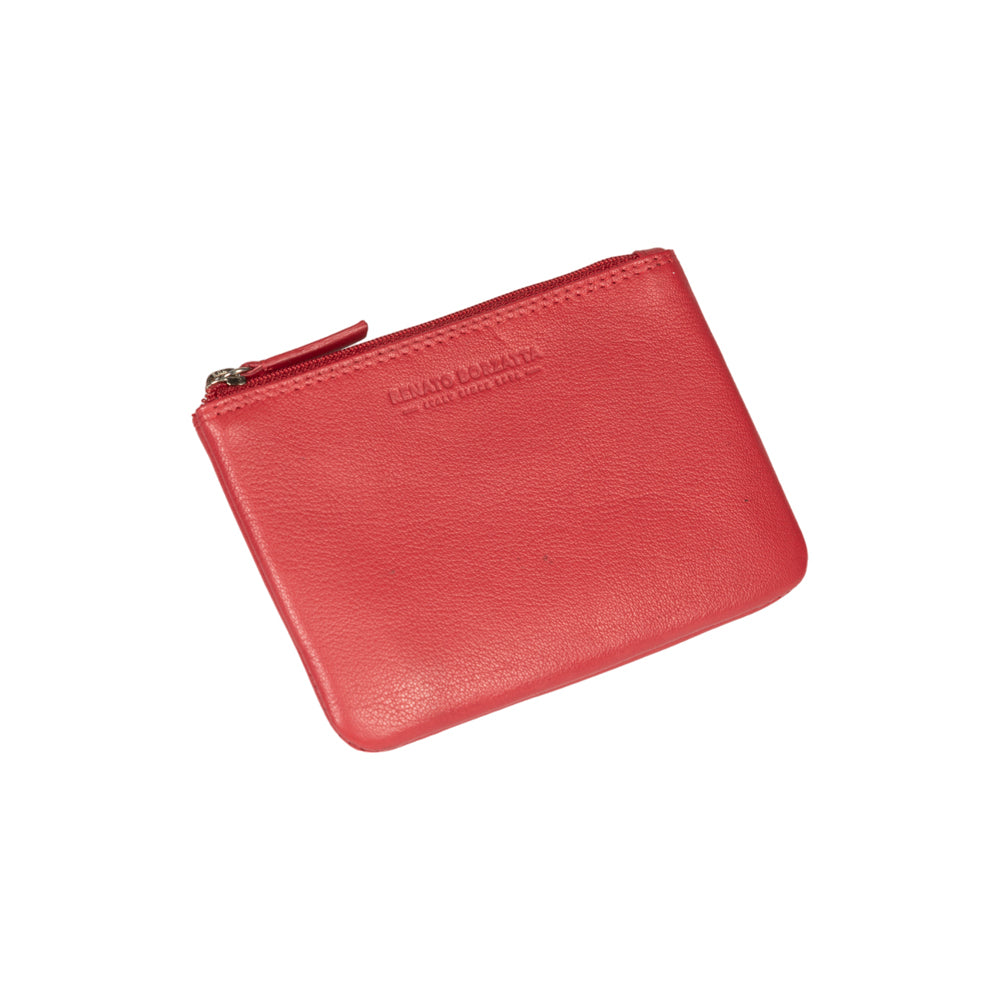 RB12032V | Bustina Portachiavi/Portamonete in Vera Pelle pieno fiore, con leggera grana. Colore Rosso. Protezione RFID. Dimensioni: cm 13 x 9 x 0,5. Confezione: Scatola regalo fondo/coperchio (copia)