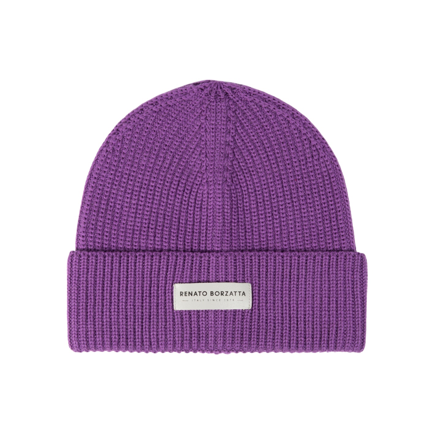 RB5004Y | Set Sciarpa e Berretto in Maglia CERVINO Misto Lana Made in Italy. Colore Viola - Taglia Unica