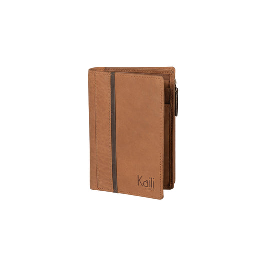 K10203DB | Men's wallet in genuine full grain leather, with light grain. Blue colour. Coin pocket. Dimensions when closed: 12.5 x 9.3 x 1 cm. Packaging: Rigid bottom/lid gift box