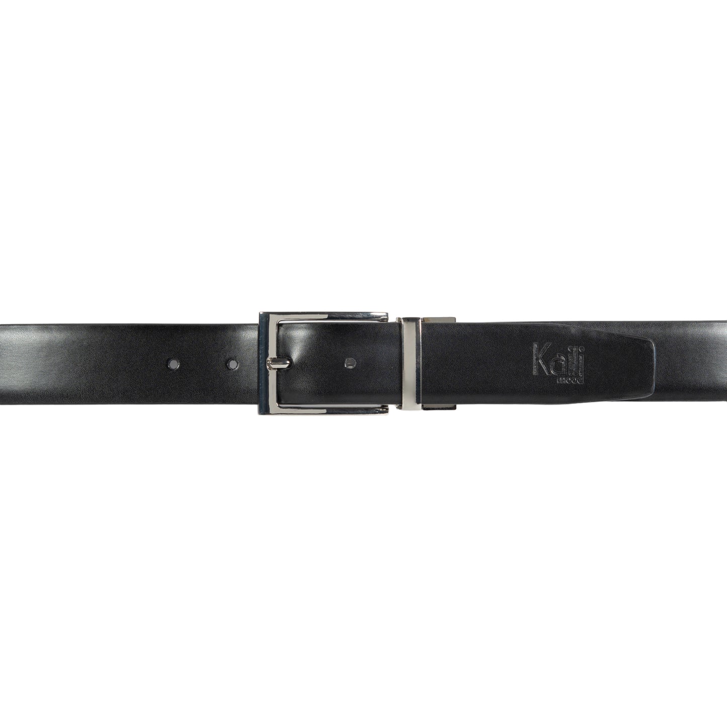 K4002AFB | Doubleface Men's Belt in Genuine Leather, Smooth and Suede. Color Black / Grey. Dimensions: 125 x 3.5 x 0.5 cm (waistline 110 cm). Packaging: Rigid bottom/lid gift box