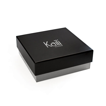 K4004HB | Woven Elastic/Leather Belt. Color Dark Brown/Corda. Satin Nickel Buckle. Dimensions: 120x3.5x0.5 cm (waistline 105 cm). Packaging: Rigid bottom/lid gift box