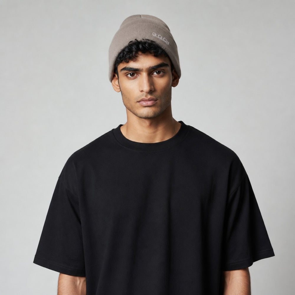 K5001AF | ORTLES - Berretto Unisex in Maglia Rasata Tubolare Made in Italy. Colore  Grigio Medio