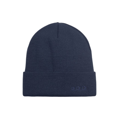 K5001CX | ORTLES - Berretto Unisex in Maglia Rasata Tubolare Made in Italy. Colore Blu Notte