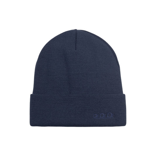 K5001CX | ORTLES - Berretto Unisex in Maglia Rasata Tubolare Made in Italy. Colore Blu Notte