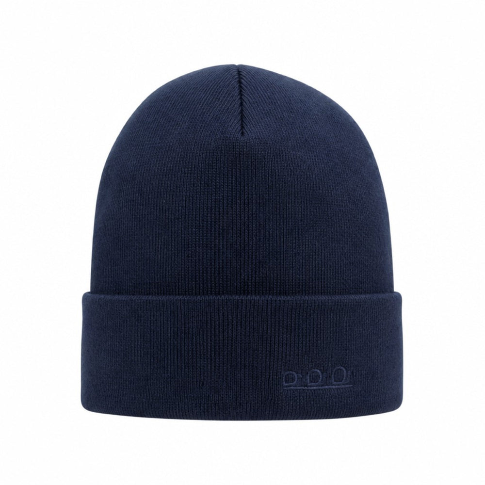 K5001CX | ORTLES - Berretto Unisex in Maglia Rasata Tubolare Made in Italy. Colore Blu Notte
