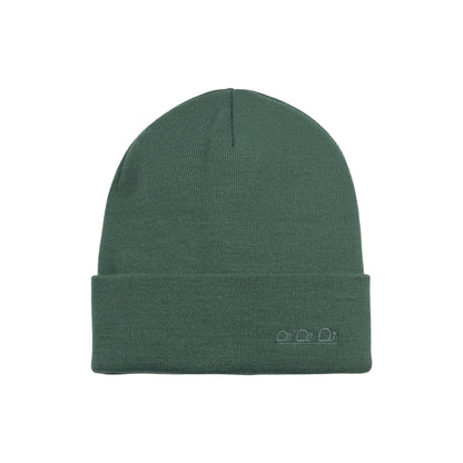 K5001E | ORTLES - Berretto Unisex in Maglia Rasata Tubolare Made in Italy. Colore Verde
