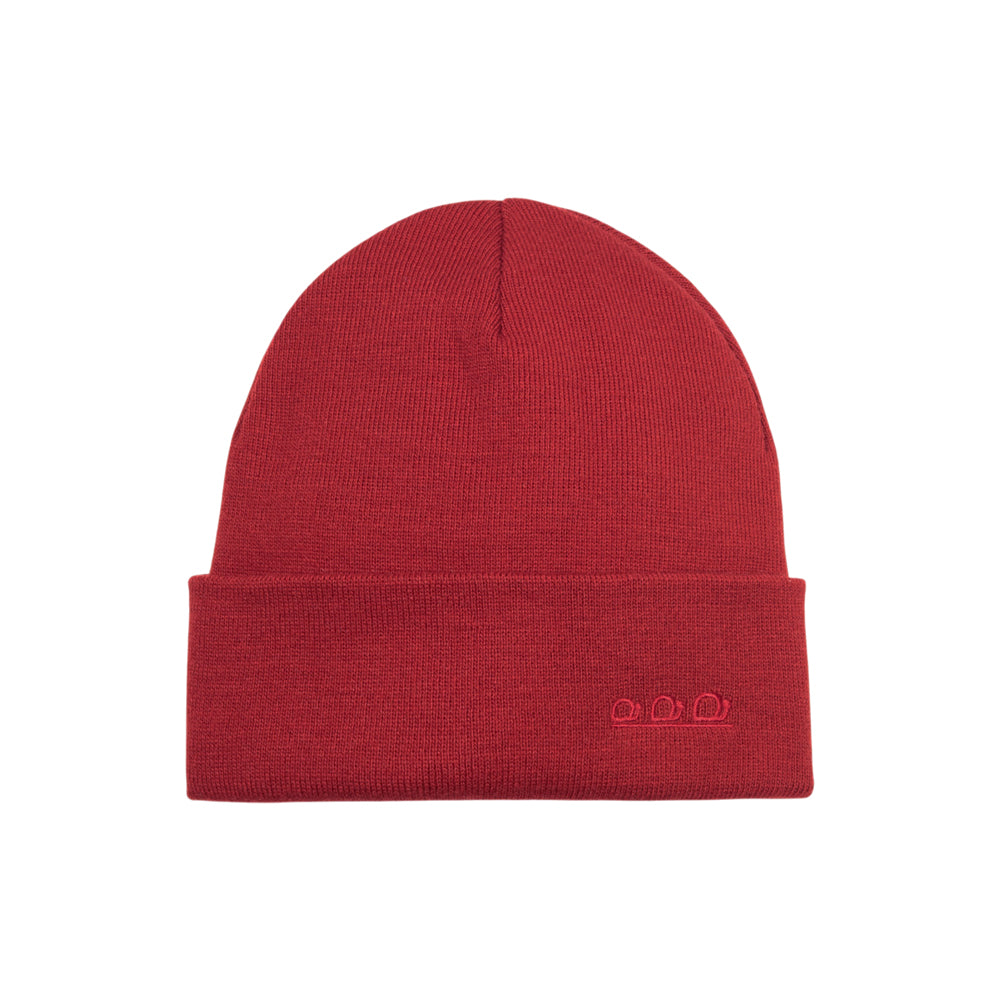 K5001EC | ORTLES - Berretto Unisex in Maglia Rasata Tubolare Made in Italy. Colore Granata