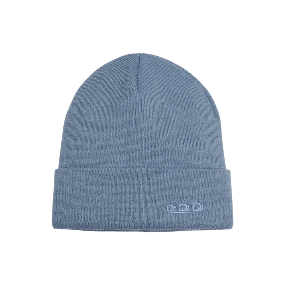 K5001P | ORTLES - Berretto Unisex in Maglia Rasata Tubolare Made in Italy. Colore Avio