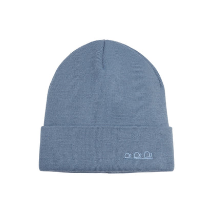 K5001P | ORTLES - Berretto Unisex in Maglia Rasata Tubolare Made in Italy. Colore Avio