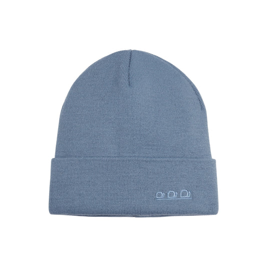 K5001P | ORTLES - Berretto Unisex in Maglia Rasata Tubolare Made in Italy. Colore Avio
