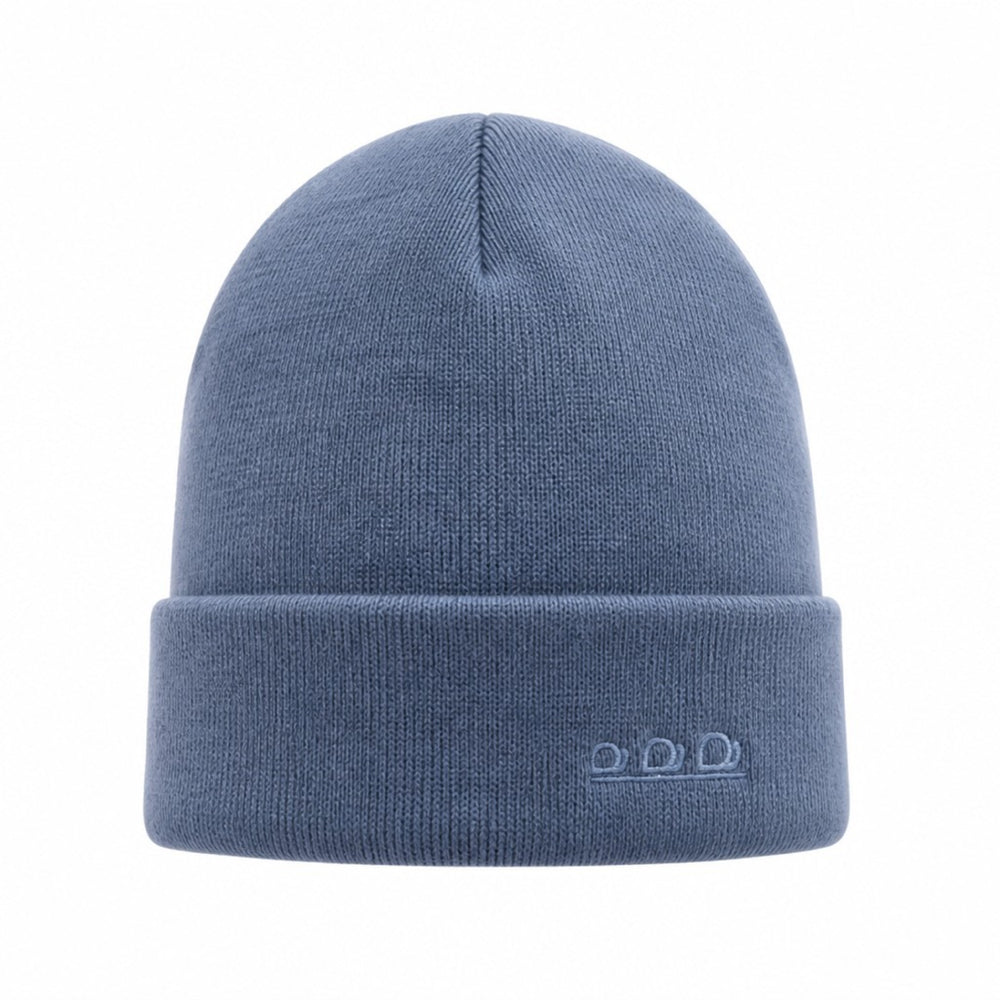 K5001P | ORTLES - Berretto Unisex in Maglia Rasata Tubolare Made in Italy. Colore Avio