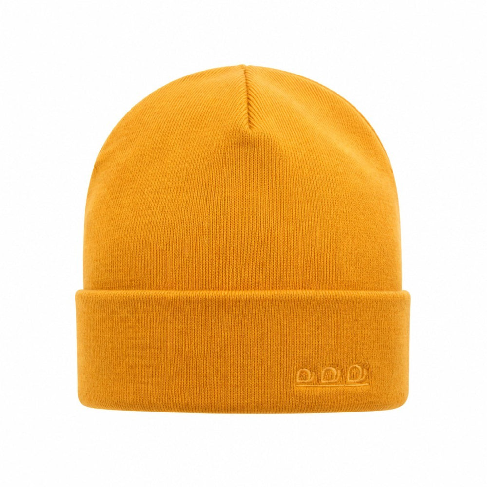 K5001R | ORTLES - Berretto Unisex in Maglia Rasata Tubolare Made in Italy. Colore Giallo