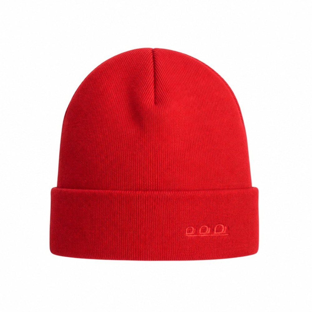 K5001V | ORTLES - Berretto Unisex in Maglia Rasata Tubolare Made in Italy. Colore Rosso