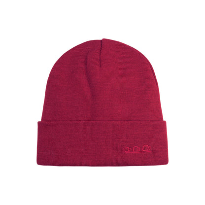 K5001X | ORTLES - Berretto Unisex in Maglia Rasata Tubolare Made in Italy. Colore Bordeaux
