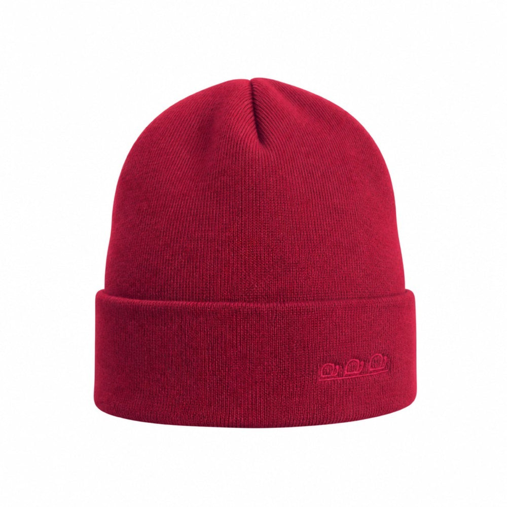 K5001X | ORTLES - Berretto Unisex in Maglia Rasata Tubolare Made in Italy. Colore Bordeaux