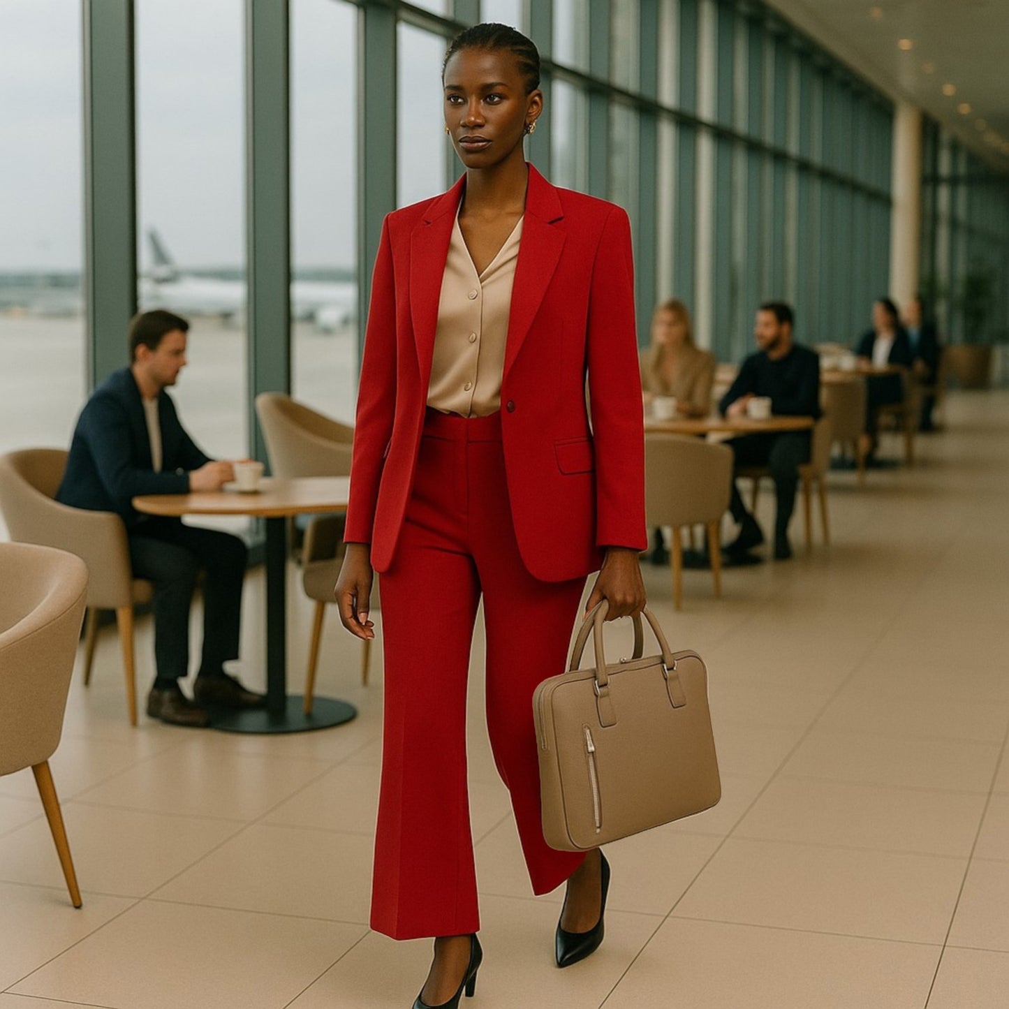 RB1019AQ | Cartella Business Unisex in Vera Pelle Made in Italy con tracolla removibile. Attacchi con moschettoni in metallo Nickel Lucido - Colore Taupe - Dimensioni: cm 37 x 29 x 6,5