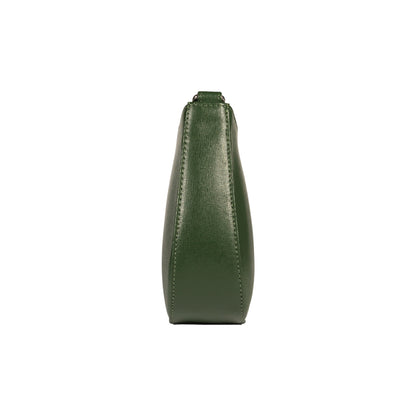 RB1036E | Borsa Hobo da Donna LARA in Vera Pelle Saffiano Made in Italy. Colore Verde