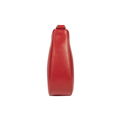 RB1036V | Borsa Hobo da Donna LARA in Vera Pelle Saffiano Made in Italy. Colore Rosso