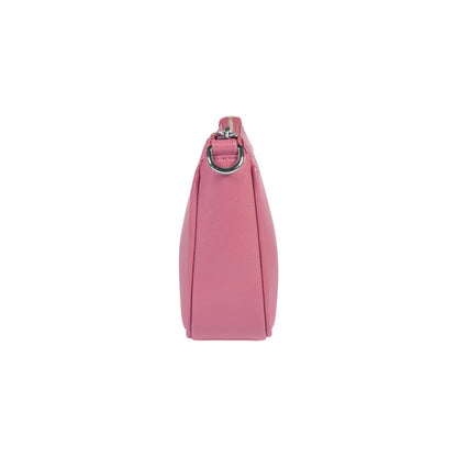 RB1037BS | Borsetta a Tracolla da Donna GRETA in Vera Pelle Saffiano Made in Italy. Colore Peonia