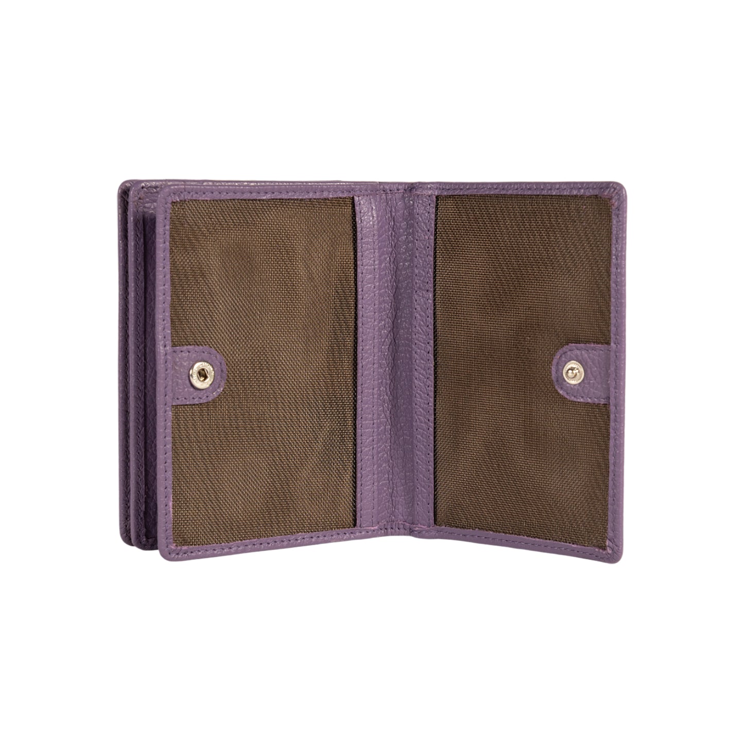 RB1080SY | Portafogli Donna Made in Italy in Vera Pelle grana Dollaro. Colore Viola. Dimensioni (da chiuso): cm 13 x 9 x 2,5