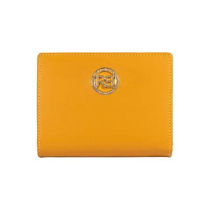 RB1083GAR | Portafogli Donna Made in Italy in Vera Pelle Liscia Opaca. Colore Senape. Dimensioni (da chiuso): cm 13 x 9 x 2,5