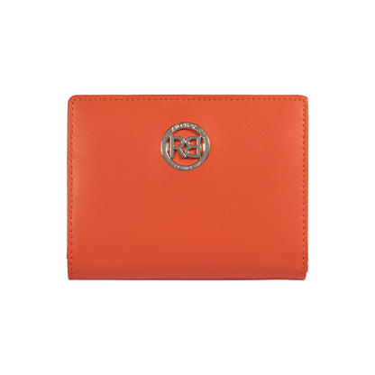 RB1083SAM | Portafogli Donna Made in Italy in Vera Pelle Liscia Opaca. Colore Paprika. Dimensioni (da chiuso): cm 13 x 9 x 2,5