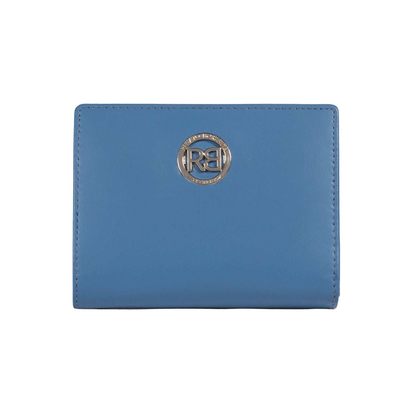 RB1083SCP | Portafogli Donna Made in Italy in Vera Pelle Liscia Opaca. Colore Glicine. Dimensioni (da chiuso): cm 13 x 9 x 2,5