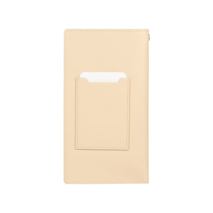 RB1087AL | Porta Occhiali/Smartphone con Tracollina Made in Italy in Vera Pelle Liscia Opaca. Colore Beige