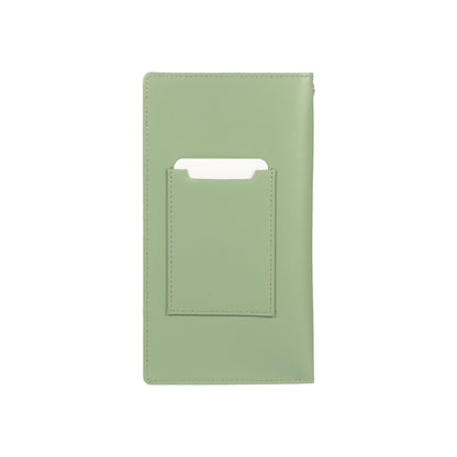 RB1087BF | Porta Occhiali/Smartphone con Tracollina Made in Italy in Vera Pelle Liscia Opaca. Colore Menta