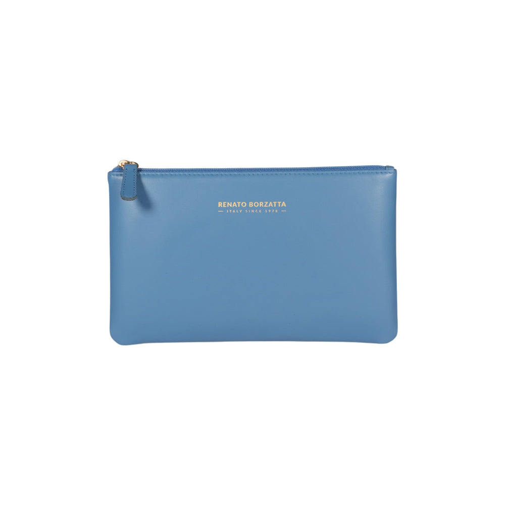 RB1090CP | Busta Necessaire Made in Italy in Vera Pelle Liscia Opaca. Colore Glicine