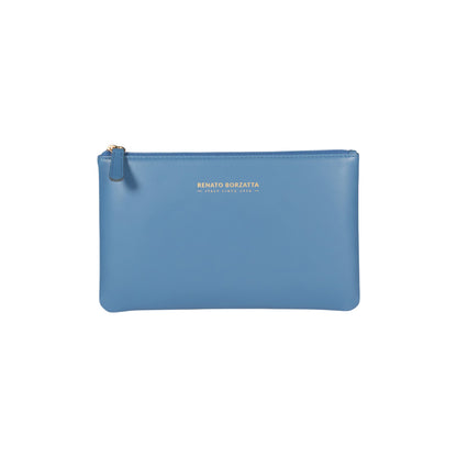 RB1090CP | Busta Necessaire Made in Italy in Vera Pelle Liscia Opaca. Colore Glicine