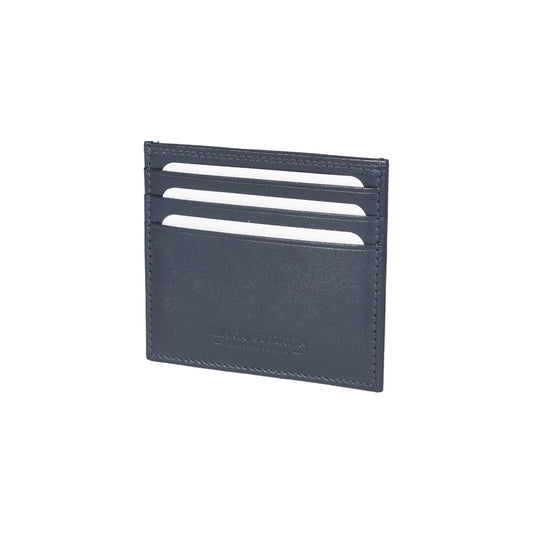 K10203DB | Men's wallet in genuine full grain leather, with light grain. Blue colour. Coin pocket. Dimensions when closed: 12.5 x 9.3 x 1 cm. Packaging: Rigid bottom/lid gift box