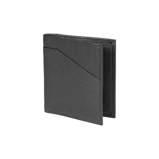 K10203DB | Men's wallet in genuine full grain leather, with light grain. Blue colour. Coin pocket. Dimensions when closed: 12.5 x 9.3 x 1 cm. Packaging: Rigid bottom/lid gift box