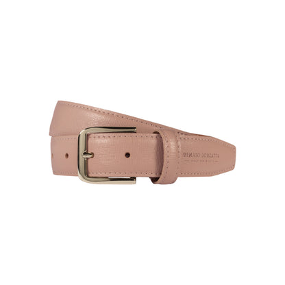 RB4017AU | Cintura Donna Made in Italy in Vera Pelle Saffiano. Colore Cipria