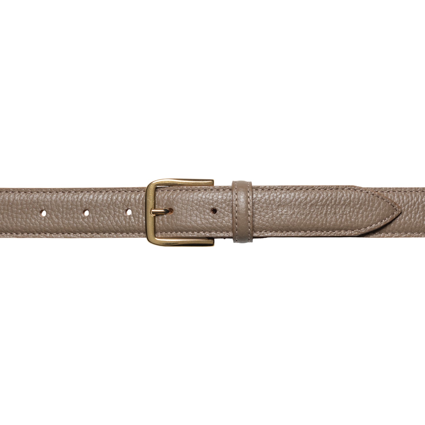 RB4023AQ | Cintura Donna Made in Italy in Vera Pelle grana Dollaro. Fibbia in finitura Oro Lucido. Colore Taupe. Dimensioni: cm 115 x 3,0 x 0,5 (giro vita cm 100)