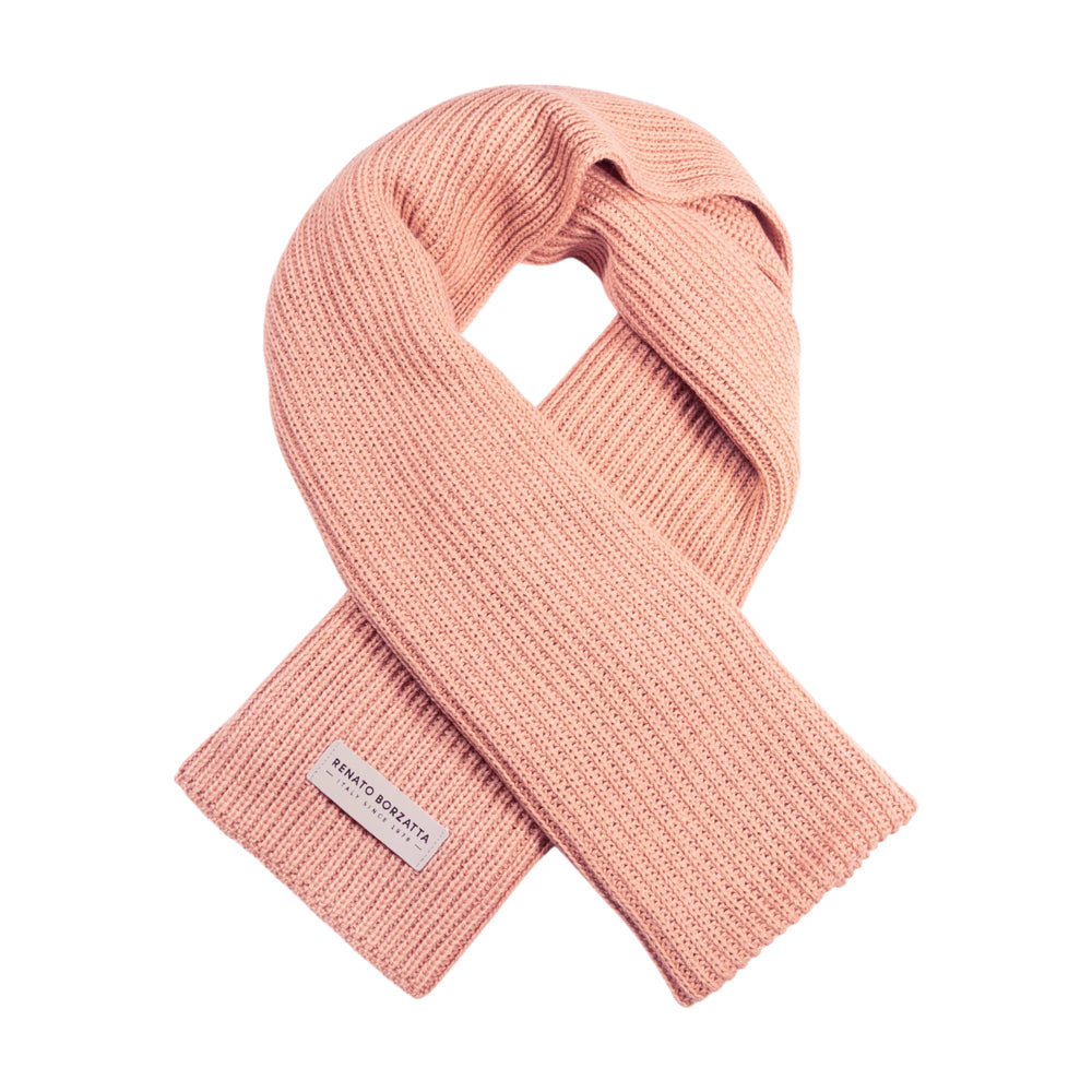 RB5002BJ | Sciarpa in Maglia CERVINO Misto Lana Made in Italy Col. Rosa