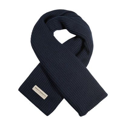 RB5002D | Sciarpa in Maglia CERVINO Misto Lana Made in Italy Col. Blu