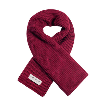 RB5002X | Sciarpa in Maglia CERVINO Misto Lana Made in Italy Col. Bordeaux