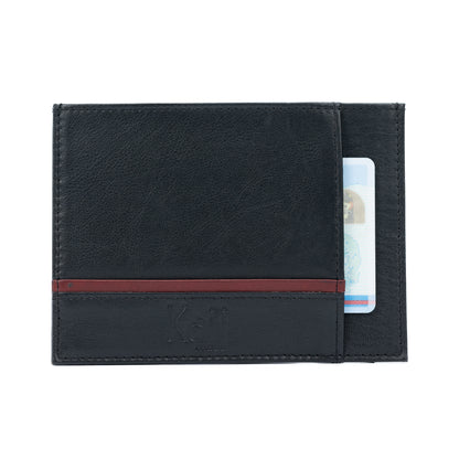 K10907AB | Document/credit card holder in Genuine Leather Col. Black