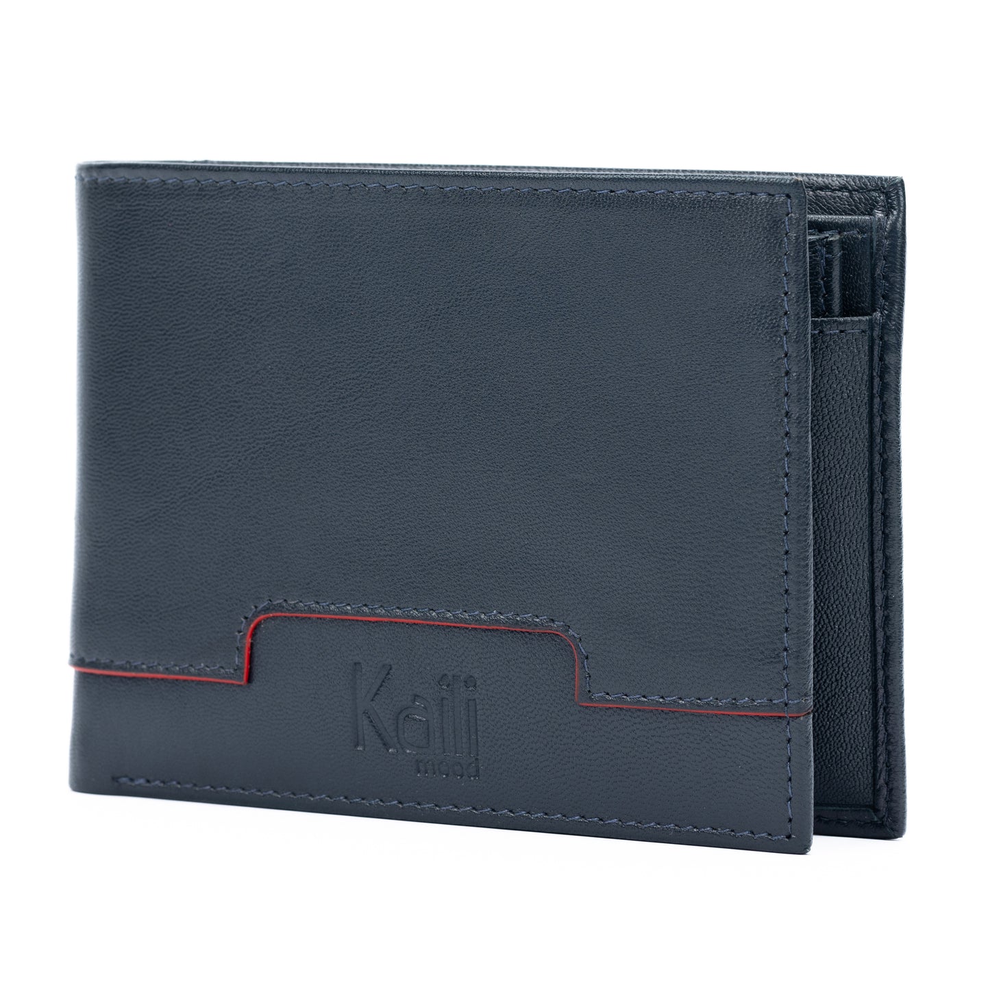 K11006DB | Men's Wallet in Genuine Leather Col. Blue