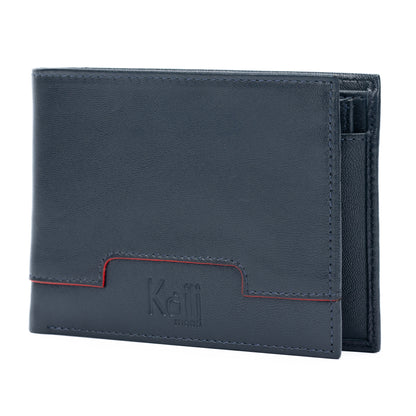 K11006DB | Men's Wallet in Genuine Leather Col. Blue