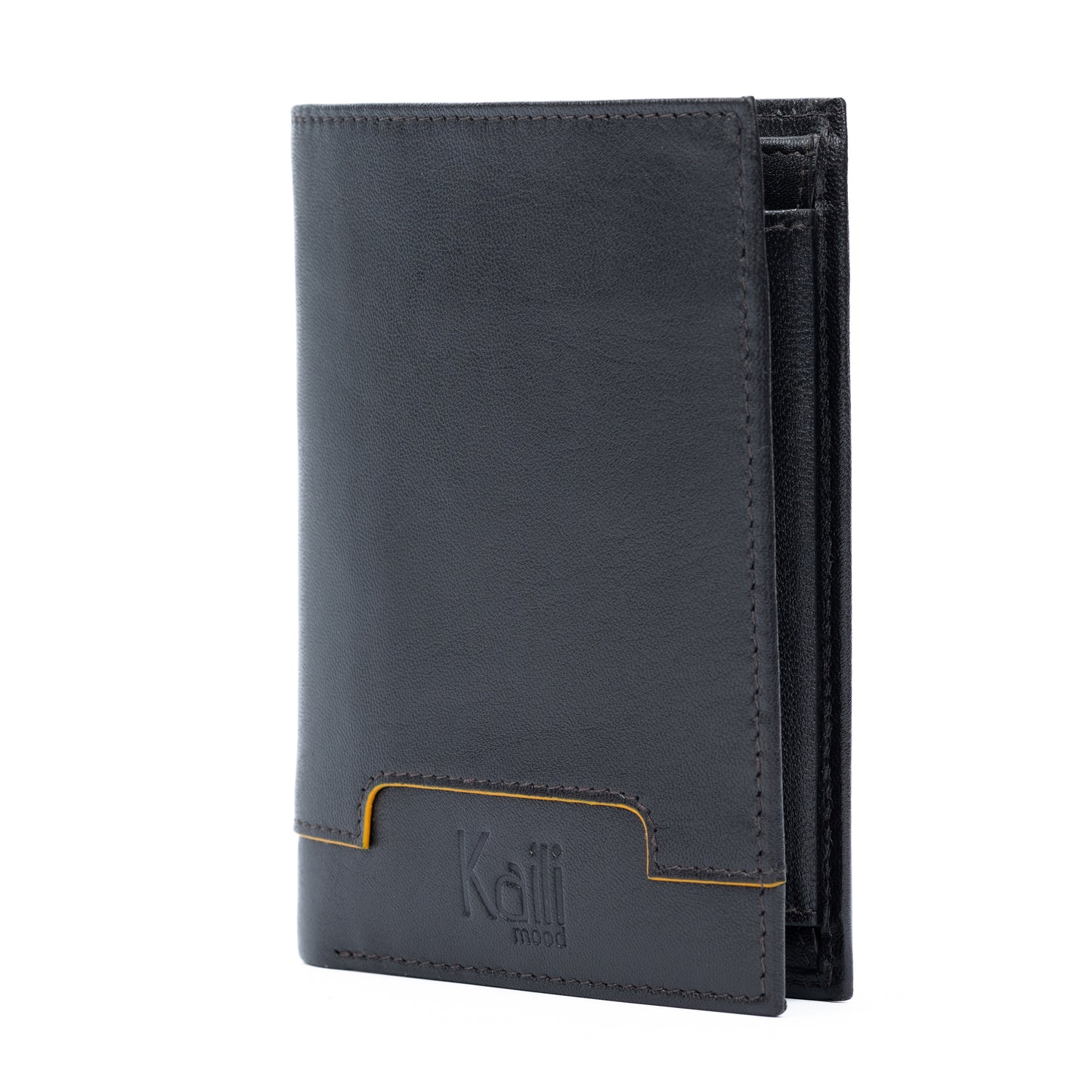 K11027BB | Men's Pocket Wallet in Genuine Leather Col. Dark Brown