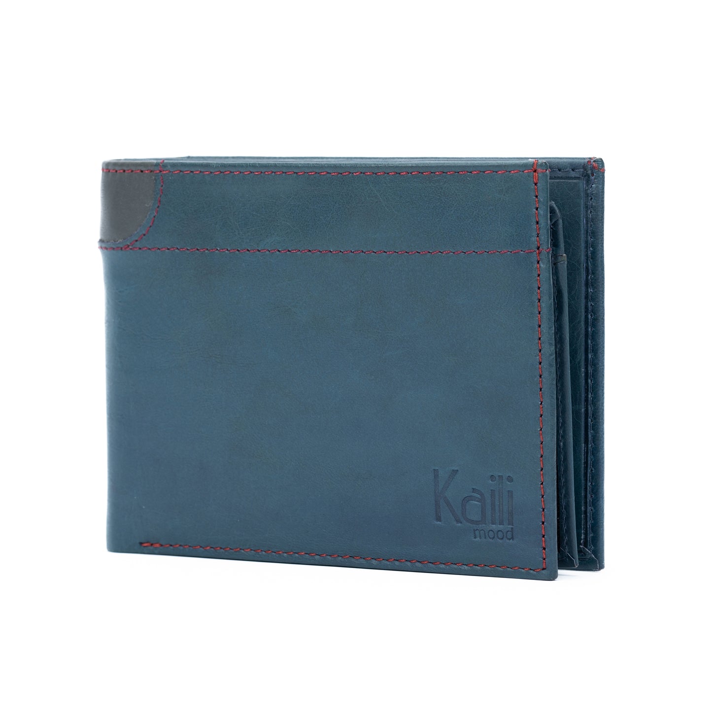 K11105DB | Men's Wallet in Genuine Leather Col. Blue