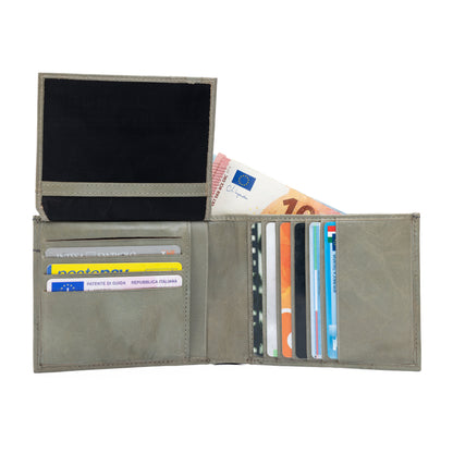 K11105FB | Men's Wallet in Genuine Leather Col. Grey